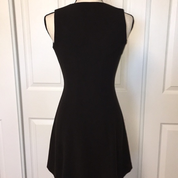 Black A-Line Zip Up Dress - Picture 3 of 3